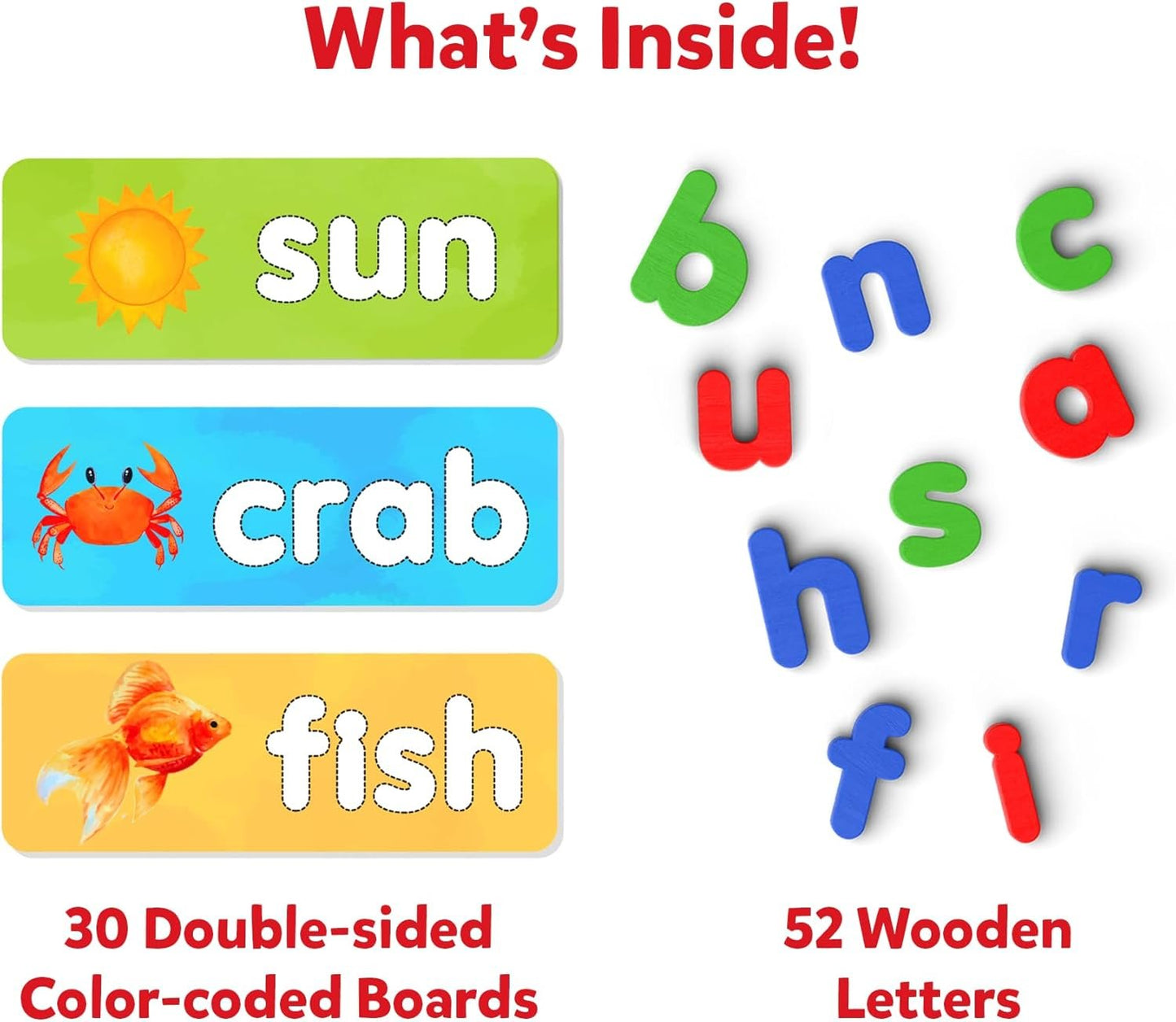 Skillmatics Preschool Learning Activity - Ready to Spell, Stage-Based Learning to Improve Vocabulary & Spelling, Educational Toy, Gifts for Boys & Girls Ages 4, 5, 6, 7