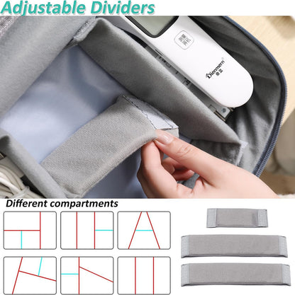 Electronics Organizer Travel Universal Cable Organizer Bag Waterproof Electronics Accessories Portable Storage Cases for Cable, Charger, Phone, USB, SD Card, Hard Drives, Power Bank