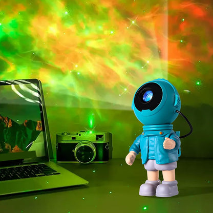 Generico Astronaut Projector Night Light, Rotating Smart Kids, Bedside Lamp Bedroom, 9x7.5x19cm Nursery, Living Room, Desktop, and Workplace Decorative Lighting Light Solution Adds Charm