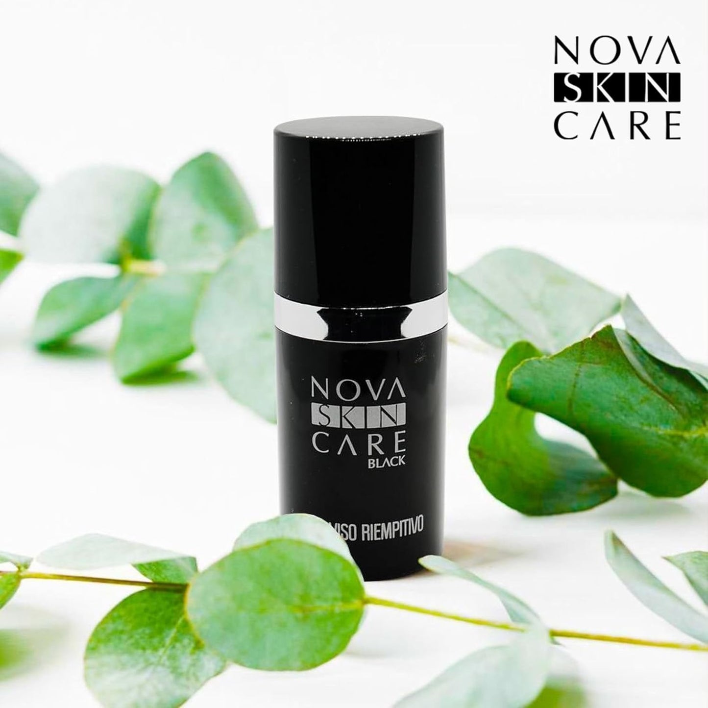 NOVASKIN CARE – Face Filler Serum – 30 ml | Black Line - with Snail Slime, Fights Signs of Aging with Filler Effect, Smoother, Brighter and Replenished Skin - for Mature Skin