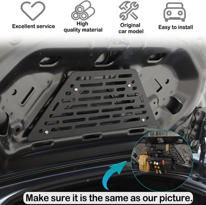 Hudiriy Trunk Molle Panels Compatible with Mazda MX-5 NC RF Miata 2016-2023 Car Trunk Lid Storage Mounted,1pc Tailgate Tool Aluminum Alloy Organizer (Style A)
