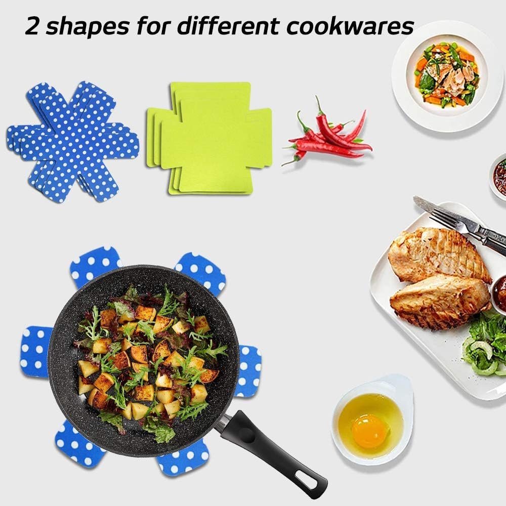 Set of 9, Bakeware Protectors, findTop 3 Different Sizes and Styles, Pan Stacking Protectors/Dish Scratch Protector/Pan Separator Pads to Protect Square and Rectangular Cookware