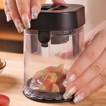 Grape Quarter Cutter,Safe Lightweight Grape Cutter Tool - Stainless Steel Multipurpose Grape Cherry Tomato Slicer, Meal Prep Kitchen Accessory for Grape Tomato
