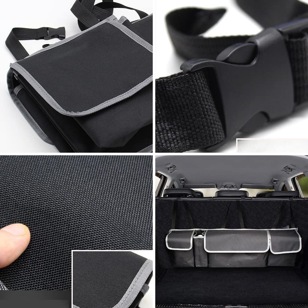 Back Seat Organiser Car Hanging Pouch Bag SUV Hatchback Storage Trunk Boot Tidy