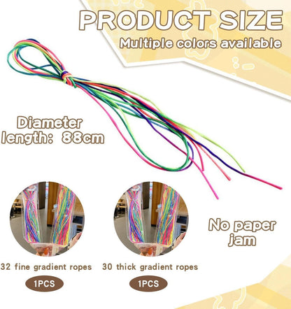 62 Pieces Thick Thin Braided Hair Ropes, Braided Hair Bands for Girl, Ponytail Hair Rope Decorative Hair Rope for Girls