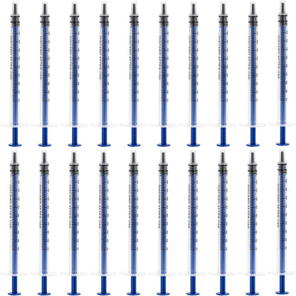20 PCS 1Ml Plastic Syringes Measuring Syringe No Needle Syringe Reusable 1Ml Syringes Sterile Colostrum For Scientific Lab Baby Medicine Dispensing Liquid Measuring Watering Pet Feeding Glue Applicator