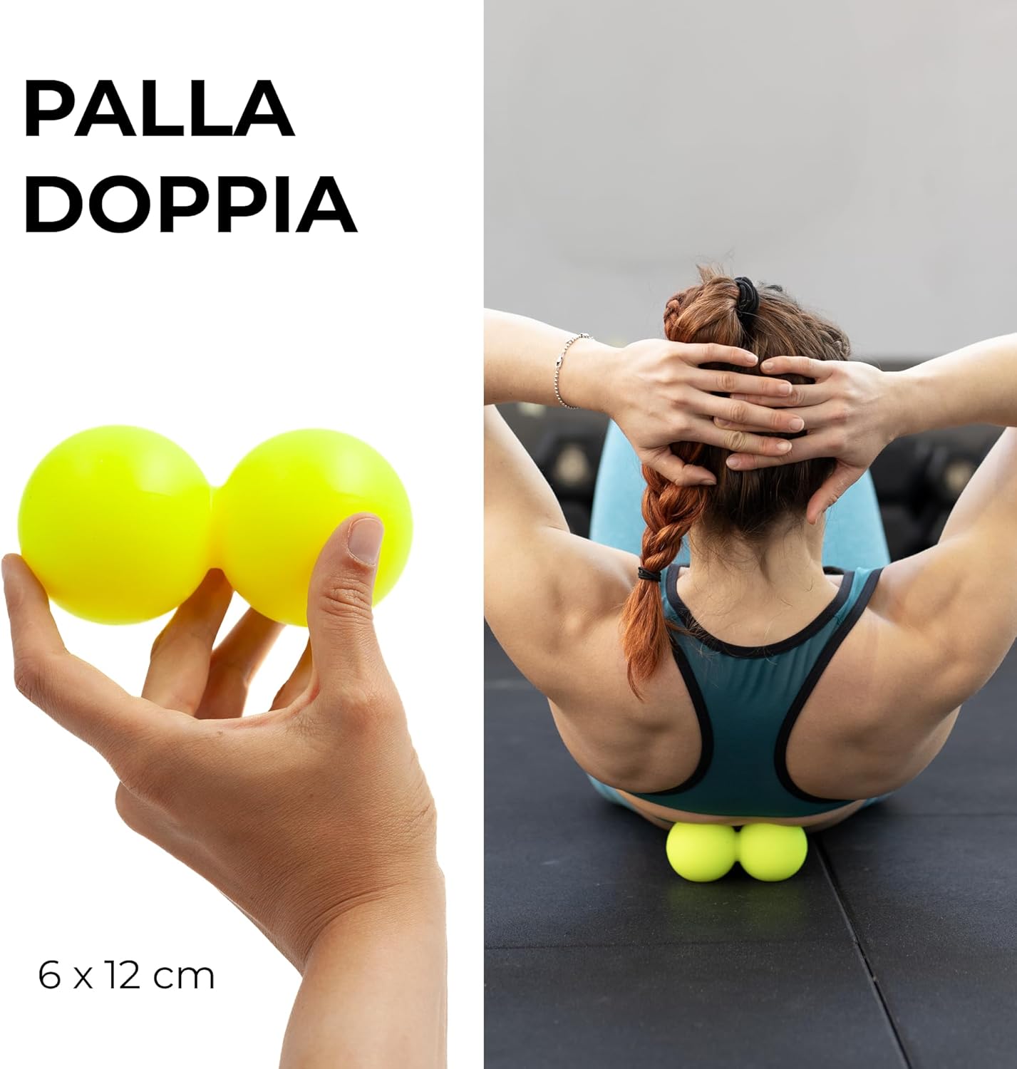 KALAHARI Muscle Massage Balls, Double Ball and Lacrosse - eBook Exercises in Italian for Myofascial Self-Massage, Plantar Fasciitis, Recovery, Pilates Ball - Foot Reflexology, Trigger Point