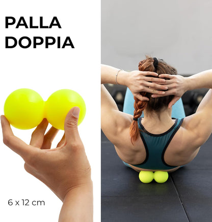KALAHARI Muscle Massage Balls, Double Ball and Lacrosse - eBook Exercises in Italian for Myofascial Self-Massage, Plantar Fasciitis, Recovery, Pilates Ball - Foot Reflexology, Trigger Point