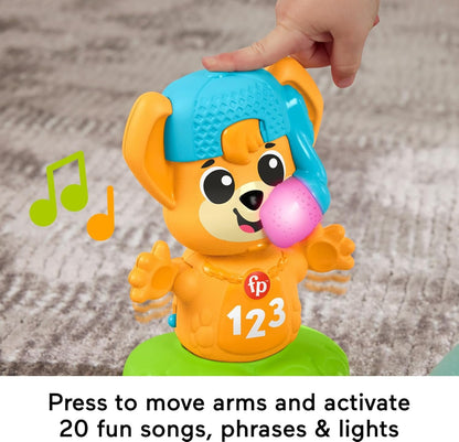 Fisher-Price â€‹Baby & Toddler Learning Toy Link Squad Opposites Fox with Interactive Music & Lights for Kids Ages 9+ Months, Queens English Version