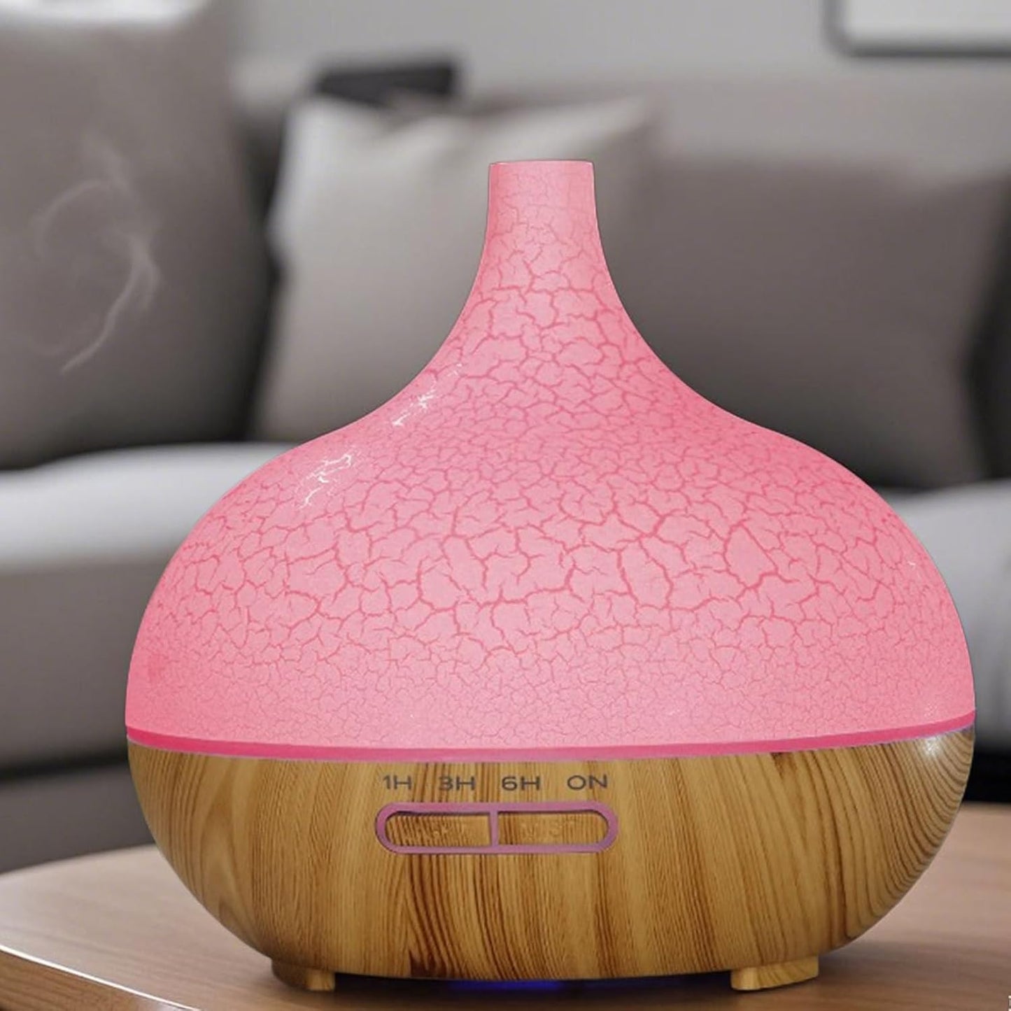 Scent Diffuser - Electric Diffuser with Remote Control 400ml,Household Air Freshener Automatic Aromatherapy Machine with 6 Color Lights for Desk Nursery Relaxation Hotel Apartment Travel Reading