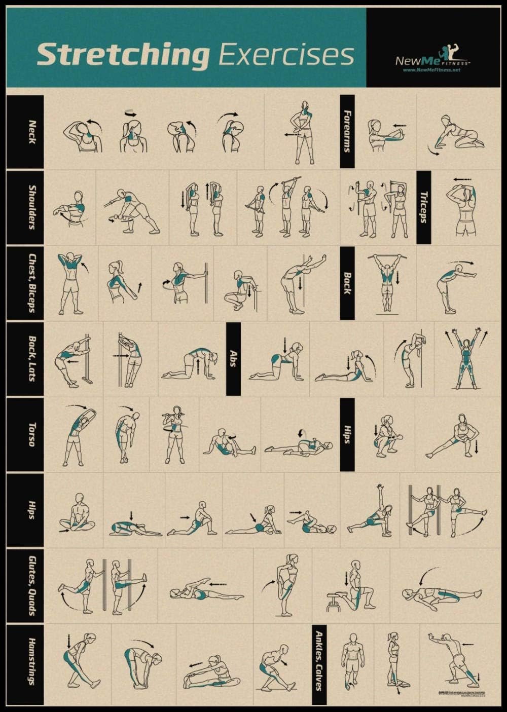 Bodybuilding Palestra Sport Fitness Manubri Poster Kettlebell Allenamento Esercizio Grafico Allenamento Arte Carta Kraft Poster da Parete Oggettistica per La Casa, Decorazione da Palestra-50X70Cm