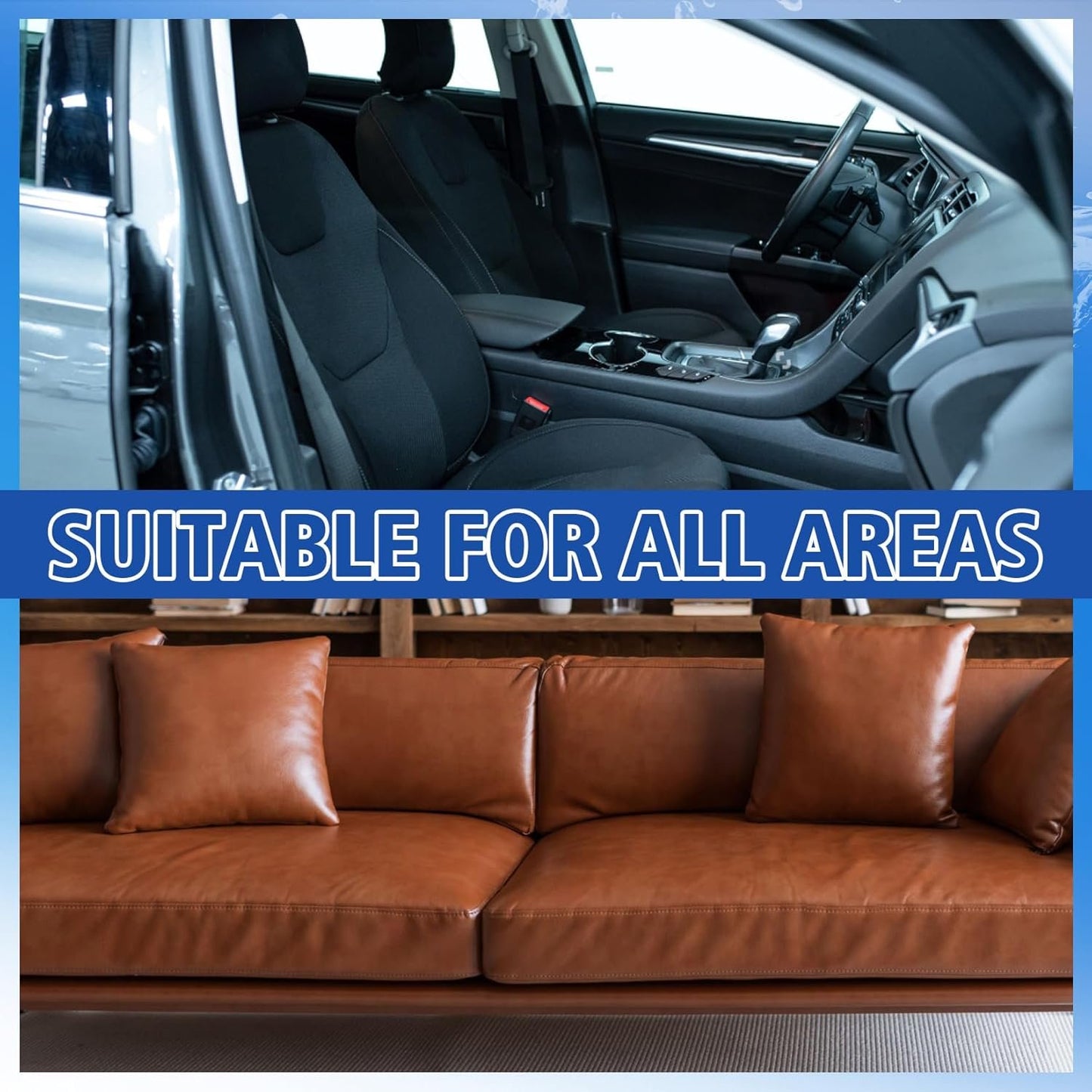 Microfiber Pad - 4PCS Microfiber Pads Detailing Sponge Two Sides of Microfiber Cloth and Nylon Bristle Brush Car Interior Detailing Kit for Leather Sofa Shoes and Bags Car Wash Kit