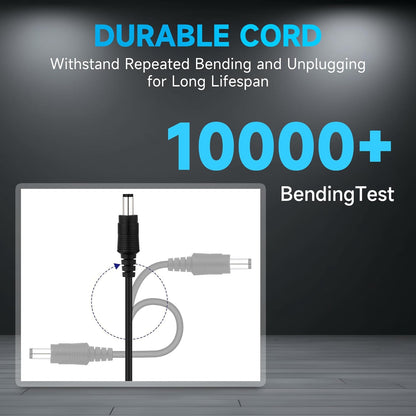 ANLINK 6V 1A/1000mA 6ft AC 100-240V to DC 6V 1A 6W Power Adapter with 3 Inserts for Blood Pressure Monitors, Electronic Scales and More