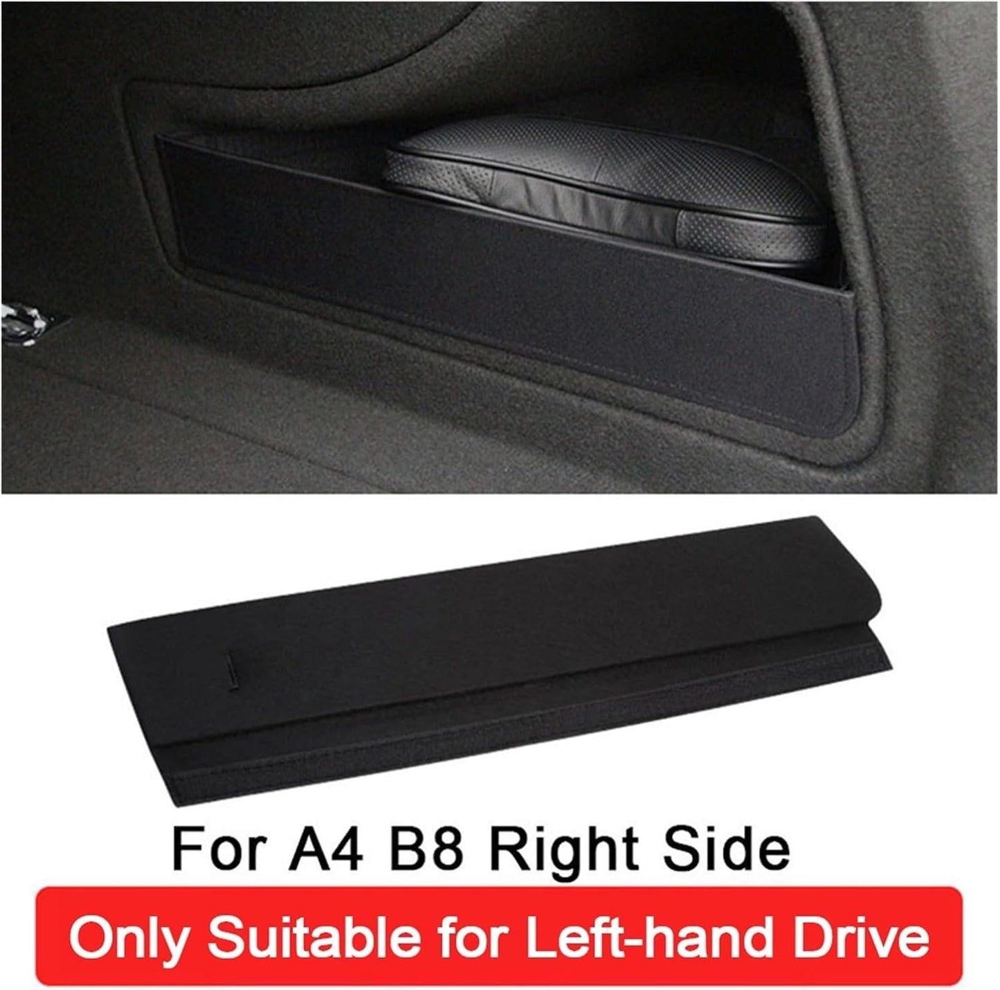 MEFALO For Audi, A4 B8 B9 A3 8V 8P Q3 8U Auto Accessories,Car Trunk Side Storage Organizer Board Trunk Storage Plate Plank Accessoriesf Trunk Organizers(For A4 09-16)