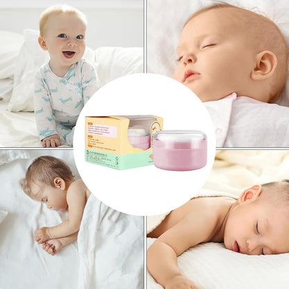 Contenitore in polvere, per bambini Talcum Storage Box with Puff, Dusting Holder for Bath and Loose Powders, Portable Cosmetic Case, Perfect for Travel, Nursery, & Daily Grooming Use