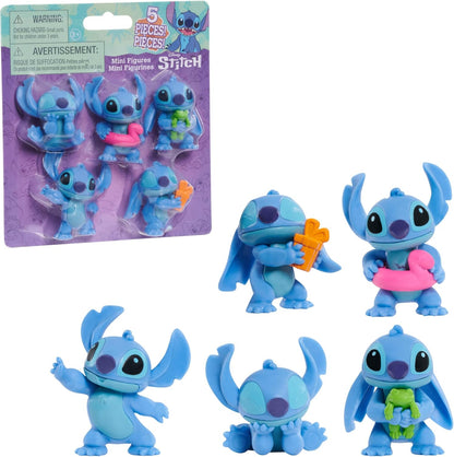 Stitch 5 Pack Value Figures, Kids Toys for Ages 3 Up by Just Play