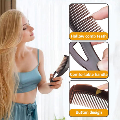 Lyvixora 2 PCS Dandruff Comb - Dandruff Remover Brush for Scalp Massage, Psoriasis & Itch Relief, Fine Tooth Scalp Comb for Women Men Kids, Hair Detox Tool to Remove Greasiness & Flakes