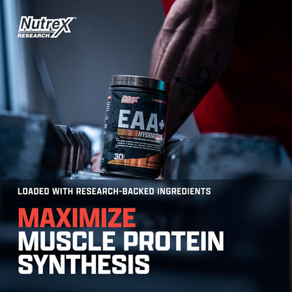 Nutrex Research EAA + Hydration Essential Amino Acids Supplement, Blood Orange 390 grams