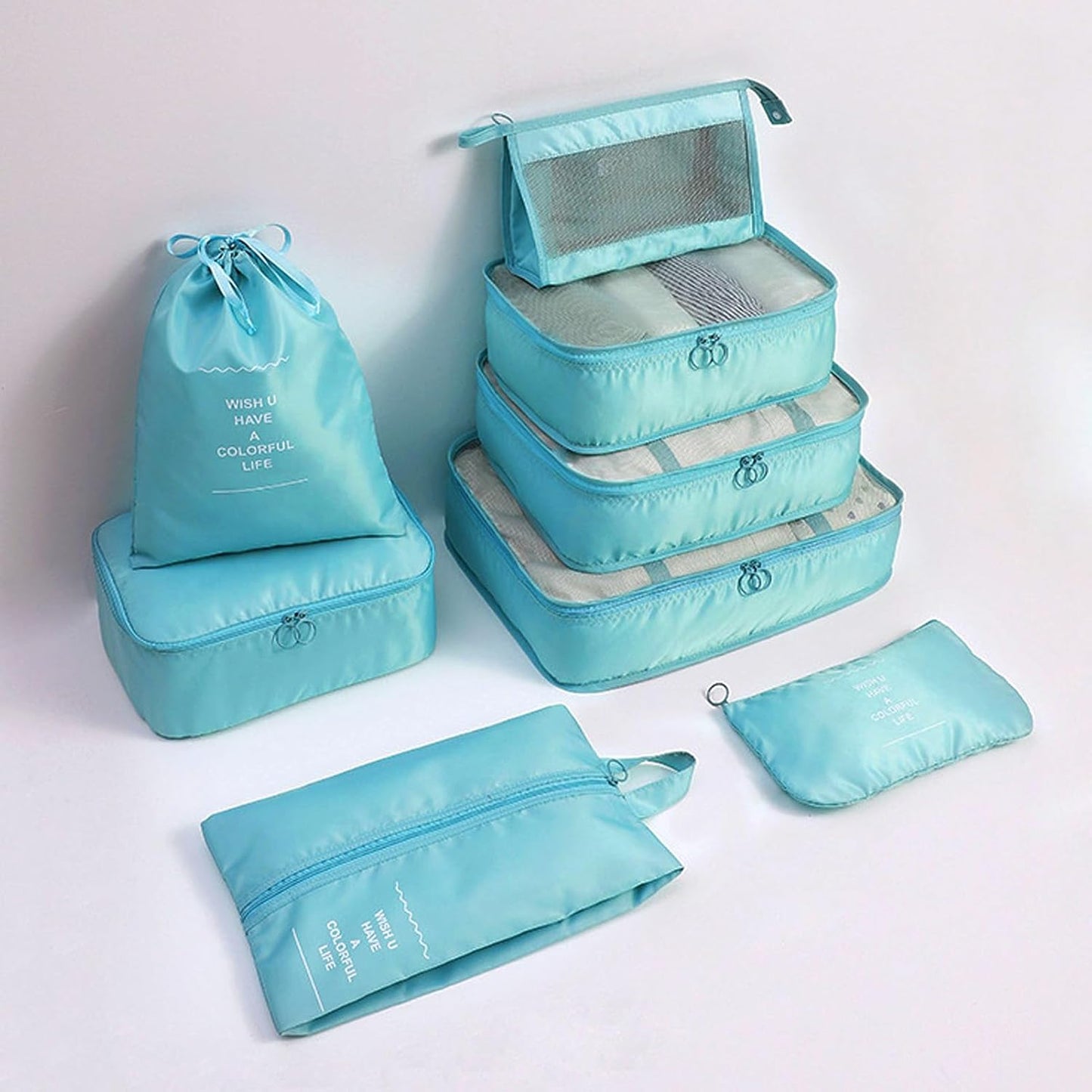 Luggage Packing Bags Twill Oxford Cloth Foldable Packing Cubes for Travel Organization