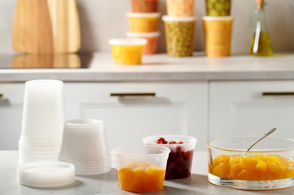 Munfix Deli Food Containers with Lids - (24 Pack) 24-32 Oz Quart Size for Takeout Meal Prep Storage, BPA-Free, Dishwasher, Microwave Safe