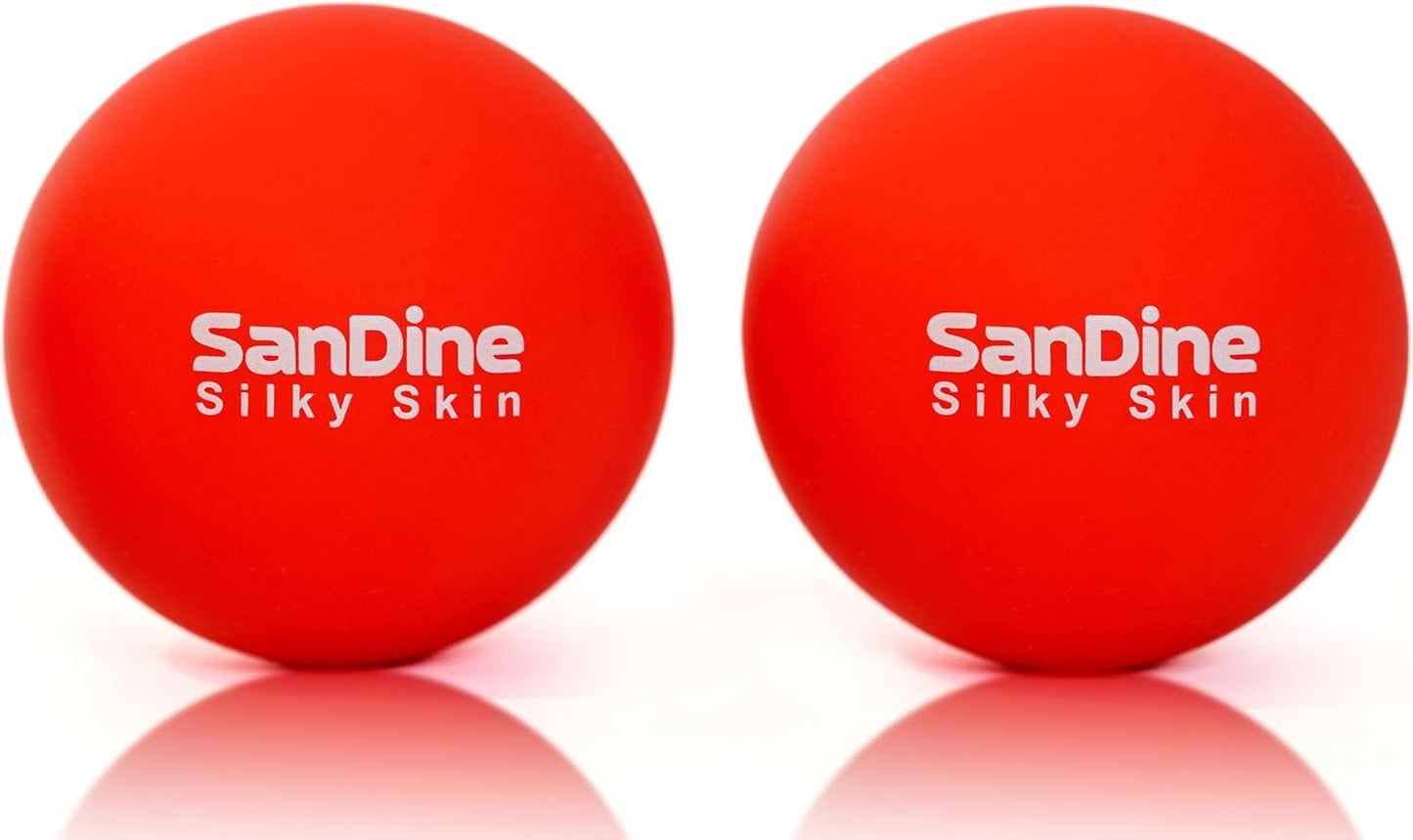 Sandine Lacrosse Massage Balls for Deep Tissue Massage, Relieve Muscle Tension and Pain, Improve Flexibility, Ideal for Trigger Point Myofascial Therapy