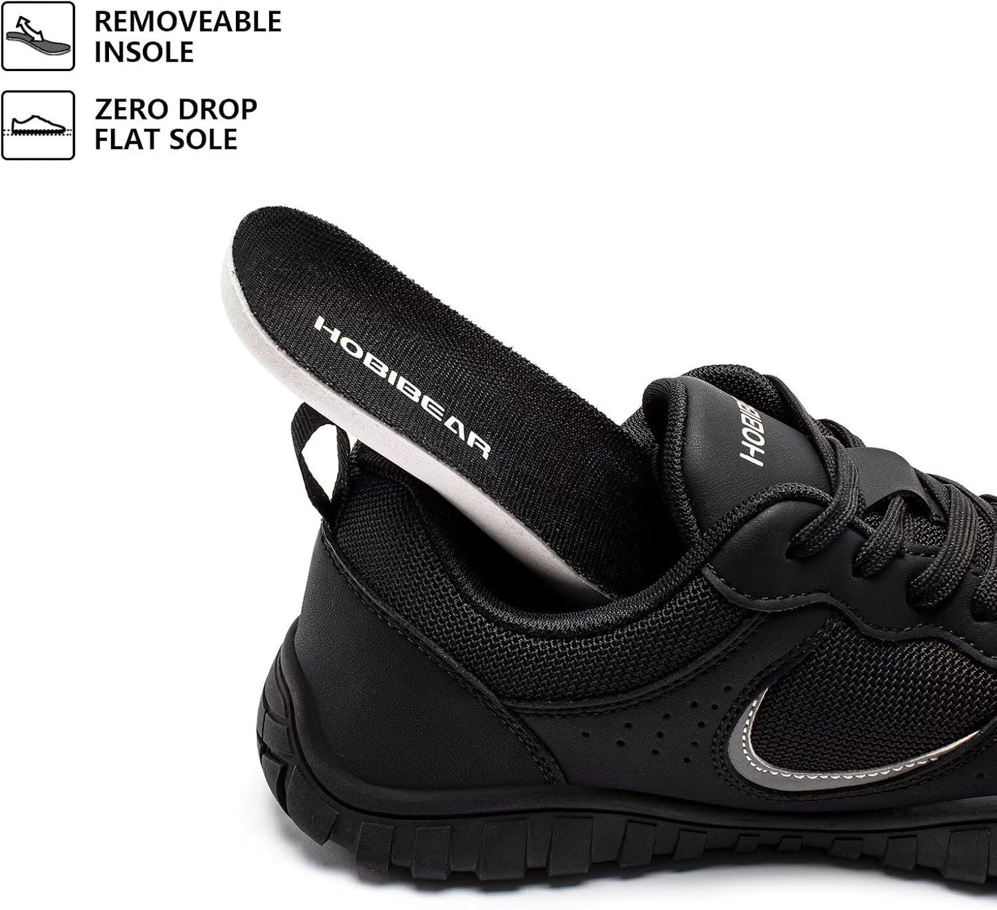 HOBIBEAR Womens Mens Barefoot Shoes| Wide Toe Box| Comfortable Trail Running Sneaker