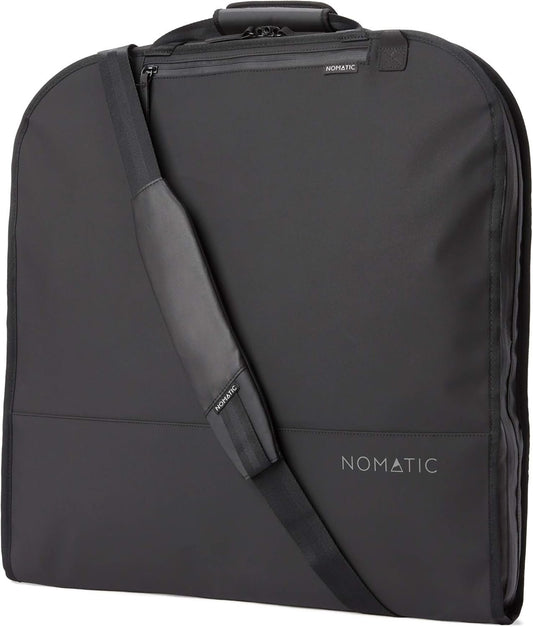NOMATIC Garment Bag - Premium Black Nylon Garment Bag, Travel Hanging Luggage Garment Bag with Shoe Compartment, Holds Up To 3 Suits Plus Accessories, V2, Black, Travel