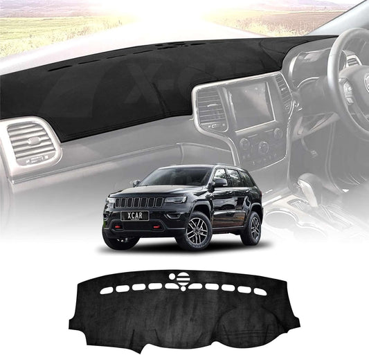 X-CAR Dash Mat for Jeep Grand Cherokee 2011-2021 Non-Slip Microfiber Pad Cover Interior Accessories