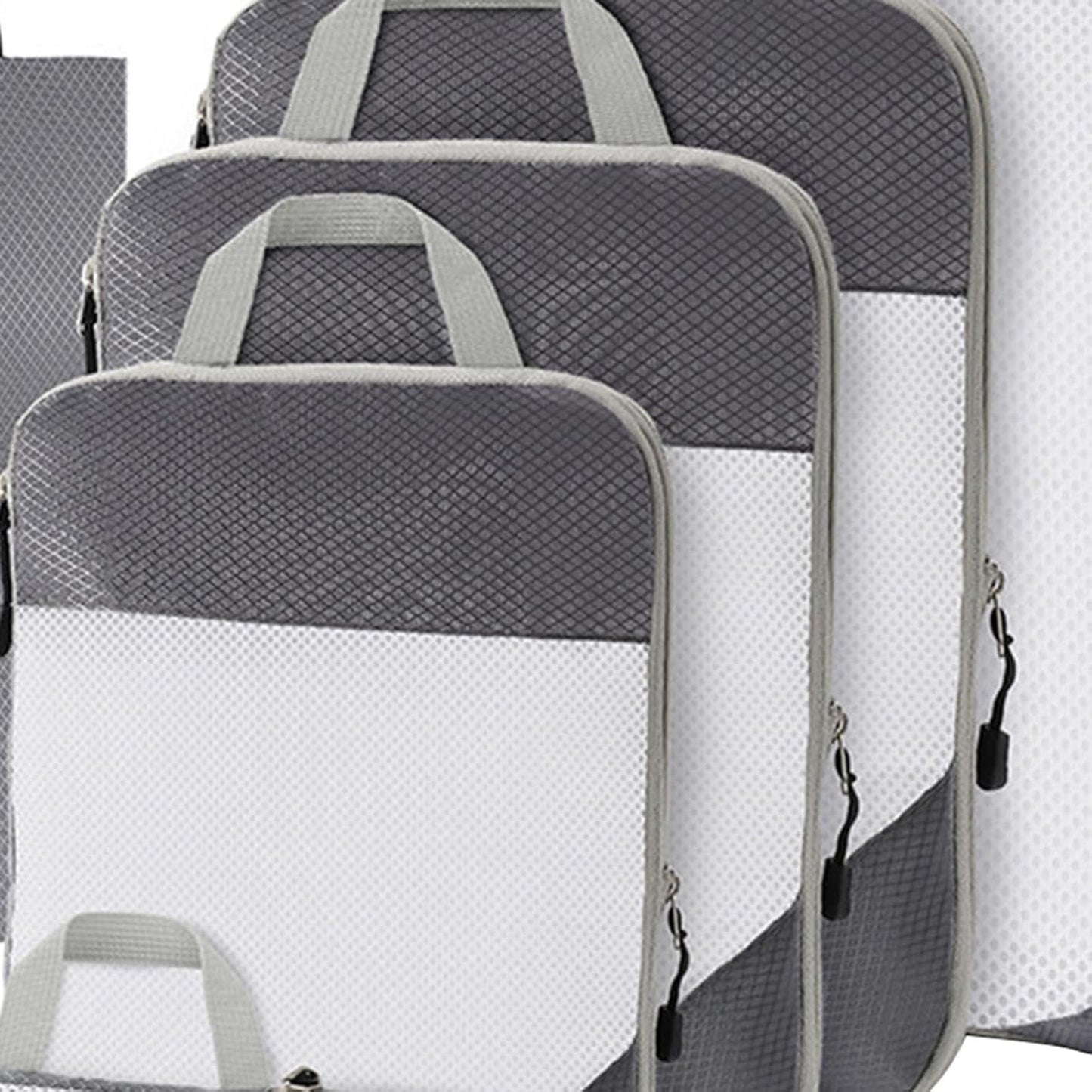 Gralara Ultimate Travel Packing Cubes Set for Seamless Organization, Gray