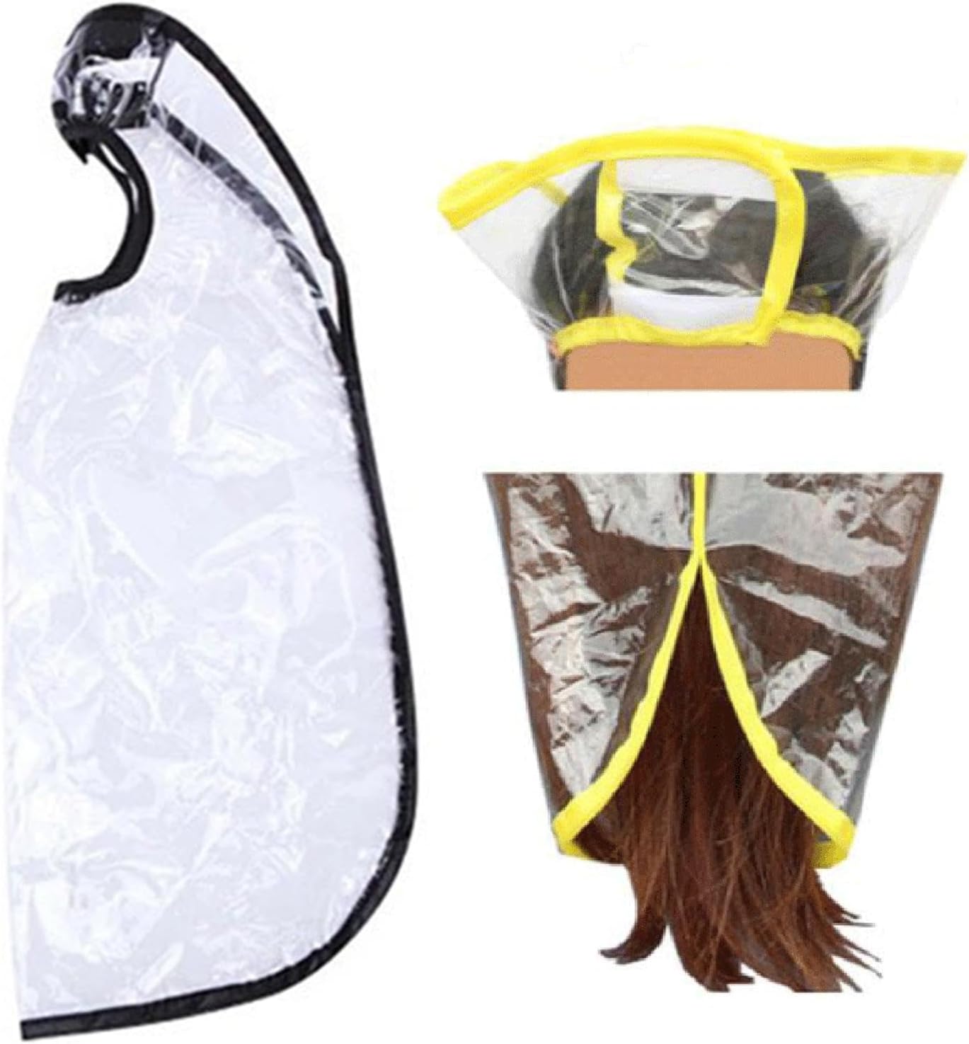 Generic 2x Imbuto per Lavaggio Dei Capelli Imbuto per Shampoo Scialle per La Cura Dei Capelli Grembiule per La Colorazione Dei Capelli per Barbiere Attrezz