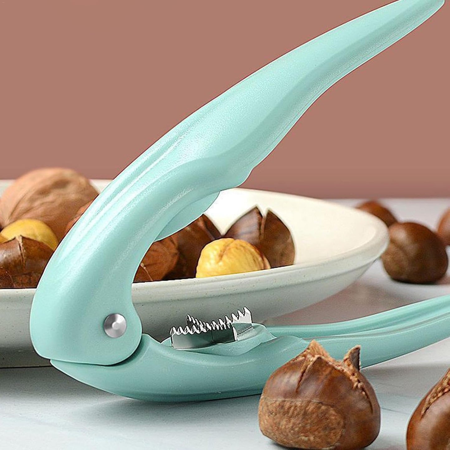 Chestnut Peeler | Ergonomic Grip Design Nutcracker - Multifunctional Manual Chestnut Cutter Tools, Home Kitchen Gadget for Indoor Outdoor