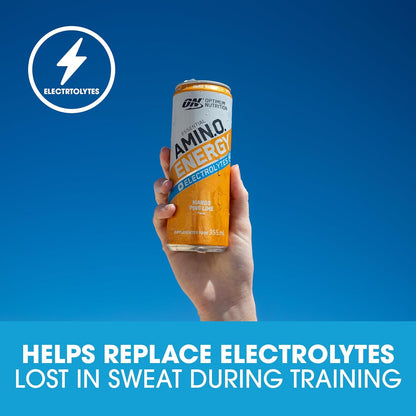 OPTIMUM NUTRITION Amino Energy Sparkling Electrolytes Drink 355 ml, Berry Burst (12 Pack)