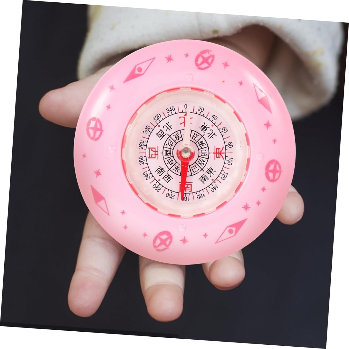 Yardwe Mini Outdoor Compass Plastic Metal Student Survival Gear Portable for Hiking Random Color