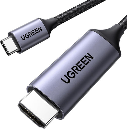 UGREEN 4K@60Hz USB C to HDMI Cable 1M, Type C Thunderbolt 4/3 Video Adapter for Home Office Compatible with iPhone 16/15 Pro Max Plus, MacBook Pro Air iPad Pro, XPS, Galaxy S24, Steam Deck