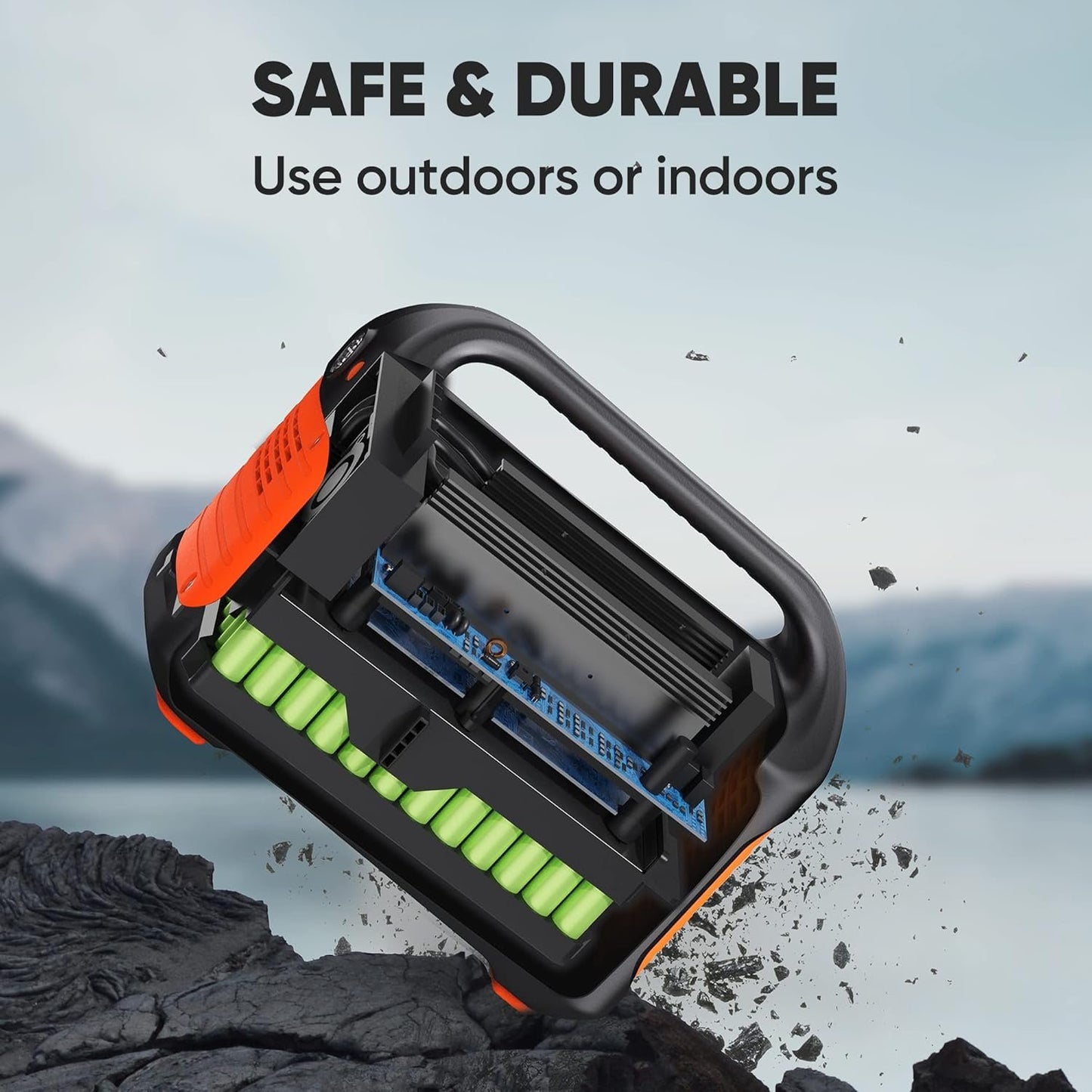 Jackery Portable Power Station Explorer 500, 518Wh Outdoor Solar Generator Mobile Lithium Battery Pack with 110V/500W AC Outlet for Home Use, Emergency Backup,Road Trip Camping (Solar Panel Optional)…