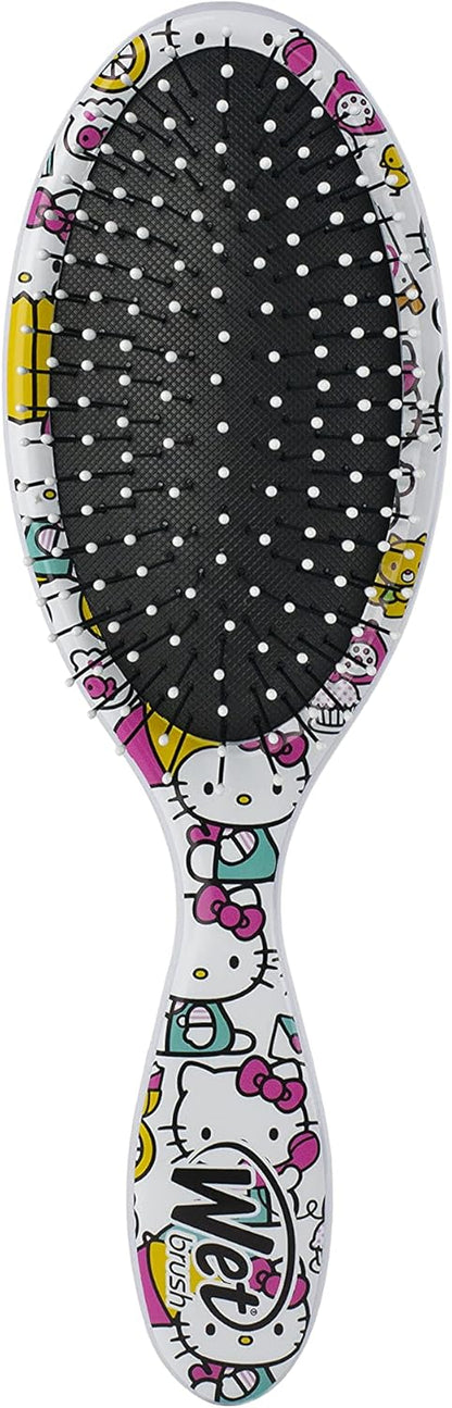 Wet Brush Original Hello Kitty Detangling Brush - Under My Umbrella - All Hair Types - Ultra-Soft IntelliFlex Bristles Glide Through Tangles with Ease, White, 1 Count