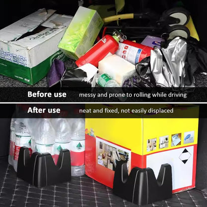 EHERDM 2 Pack Adjustable Trunk Divider - Automotive Storage Organizer - Space-saving Car Grocery Organizer - Multipurpose Trunk Carrier for SUV, Van, Minivan