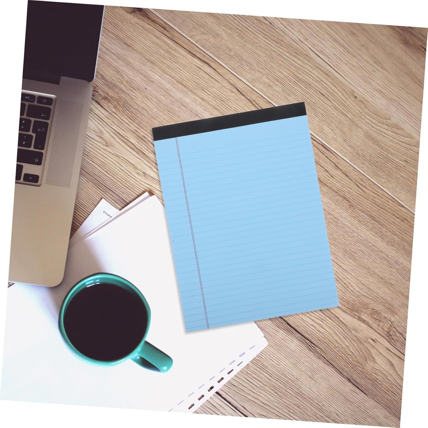 FONDOTIN 4pcs Legal Notepads Wide Ruled Memo Pads for School Office for Quick Notes Smooth for Writing Notebooks for Home Study