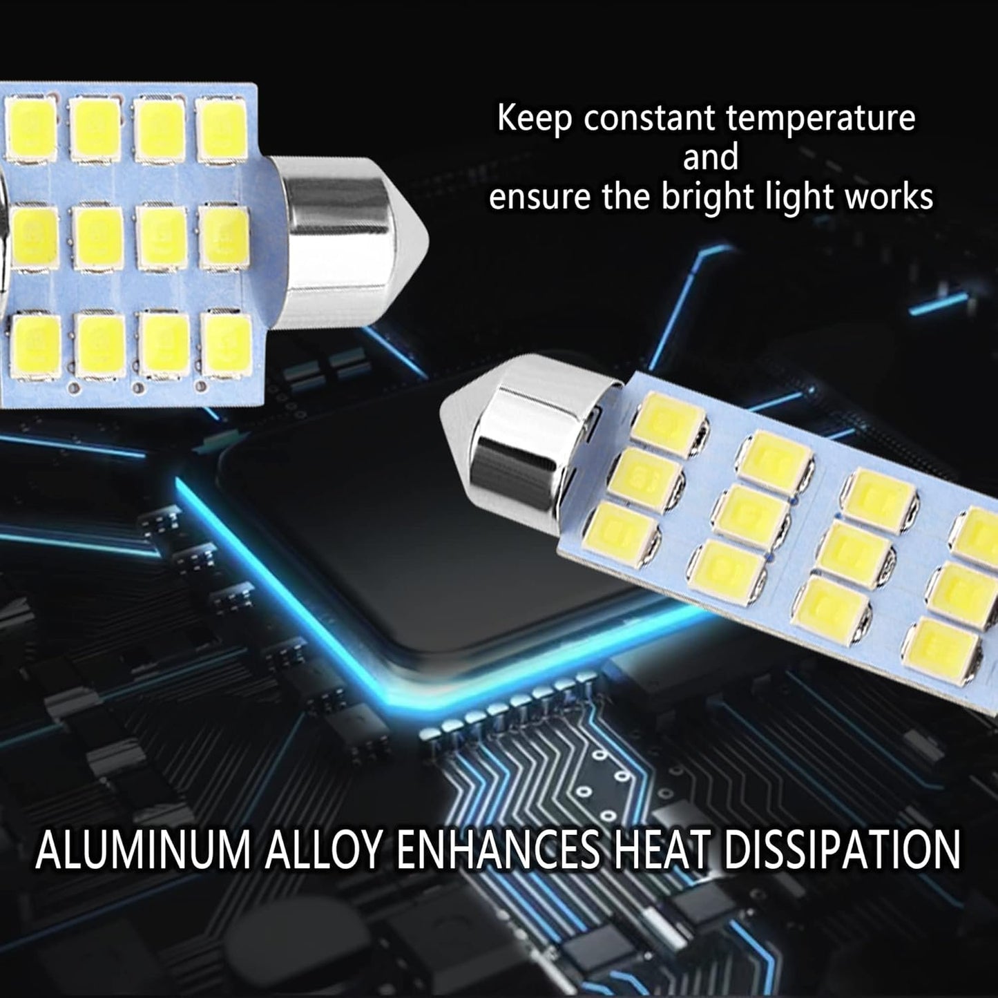 20PCS Car Interior Lights - Soft Bright White 6500K LED Bulbs - Automotive Replacement Lighting Products for Dome Map Reading Trunk Courtesy License Plate Lights(White)