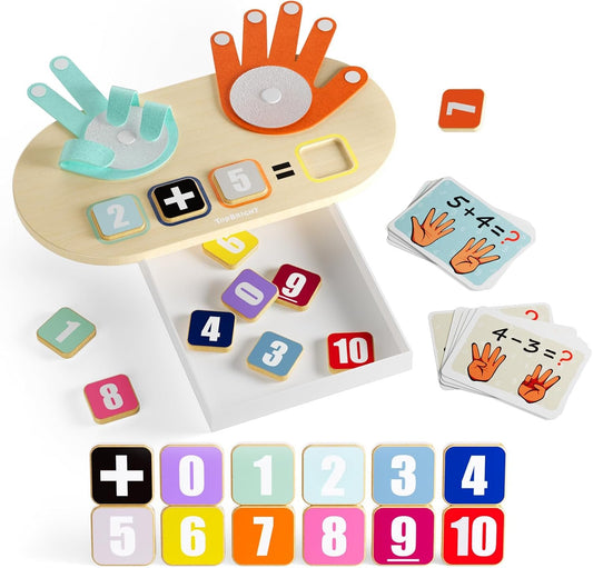 TOP BRIGHT Preschool Math Learning Toy - Educational Learning Number Toy for Toddler, Homeschool Supplies for Math Manipulates, Montessori Toy Gift for Kindergarten Classroom Kids 3+ Year Old