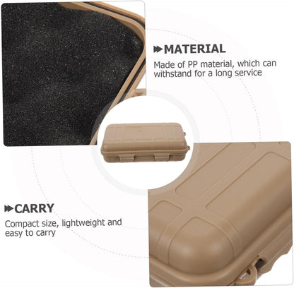 LAPYAPPE Survival Device Storage Case Durable Shockproof Organizer Tool Box for Outdoor Supplies Compact Lightweight Material for Camping Emergency Preparedness