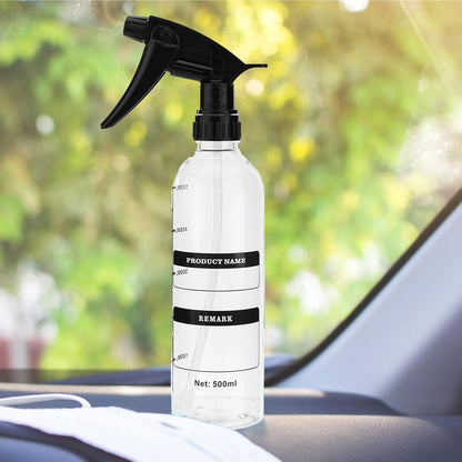 Fravsiu Car Wash Spray Bottle, Detailing Mist Sprayer, Leak Proof 500ml Tank, Adjustable Nozzle Fine Spray for Garden, Motorcycle, Exterior Cleaning Use, 10.59x3.9 inches