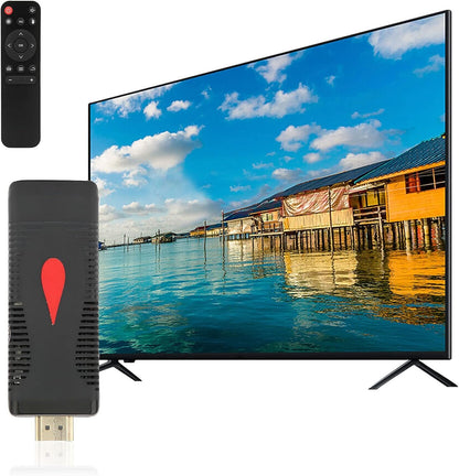 4K HD TV Stick, 2GB RAM + 16GB ROM Portable TV Box Stick for Android 10, HDR Display Smart Television Stick for Business Meetings, Leisure, Entertainment, Family