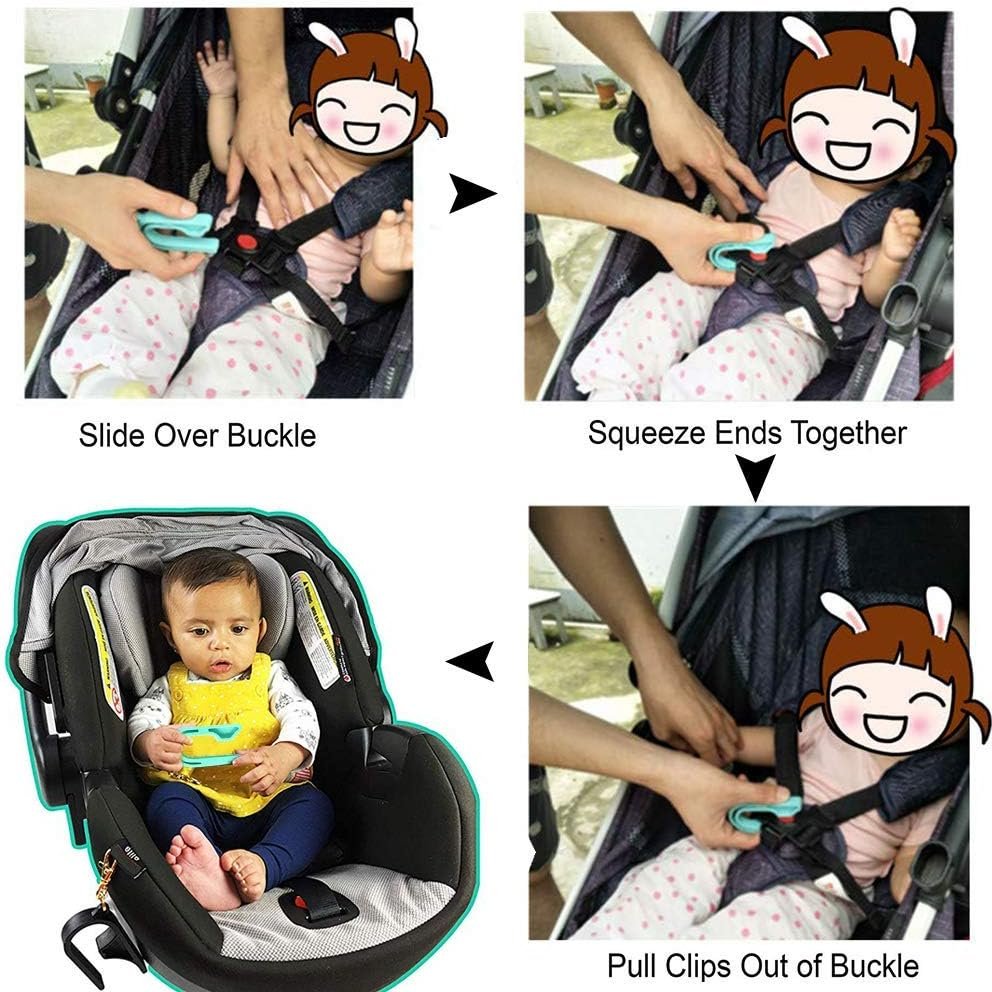 The Car Seat Key Car Seat Safety Buckle Key Chain Anti Escape Child Safety Belt Keychain Easy Buckle Release Tool (2pcs, Pink)