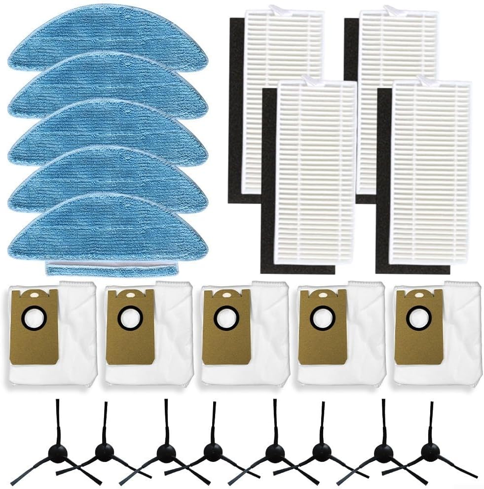 Cleaning Essentials - Set di panni per mocio con comodi sacchetti per la polvere e spazzole laterali efficienti per modelli Medion