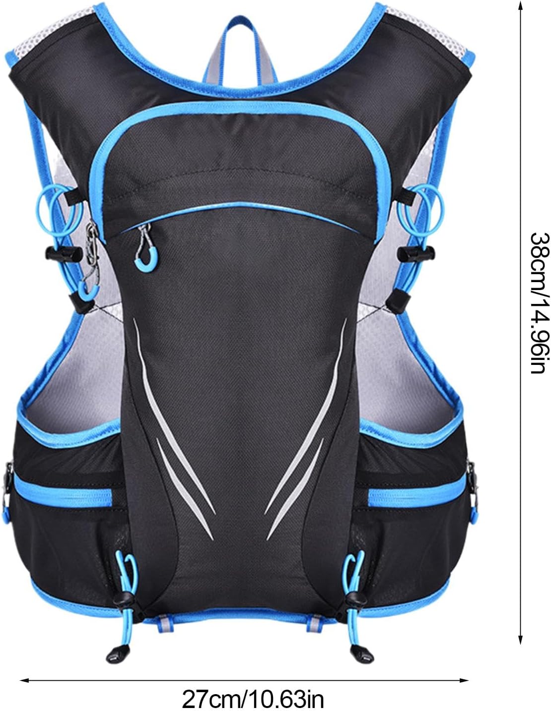 Sports Trail Backpack, Men's Chest Bag, Outdoor Workout Gear, Large Capacity Vest Reflective Safety Bag Hiking Trail Vest Workout Chest Pack Men's Sports Gear Trail Running Backpack, blue, Please