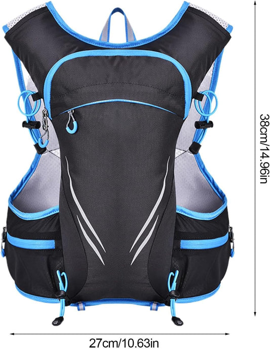 Sports Trail Backpack, Men's Chest Bag, Outdoor Workout Gear, Large Capacity Vest Reflective Safety Bag Hiking Trail Vest Workout Chest Pack Men's Sports Gear Trail Running Backpack, blue, Please
