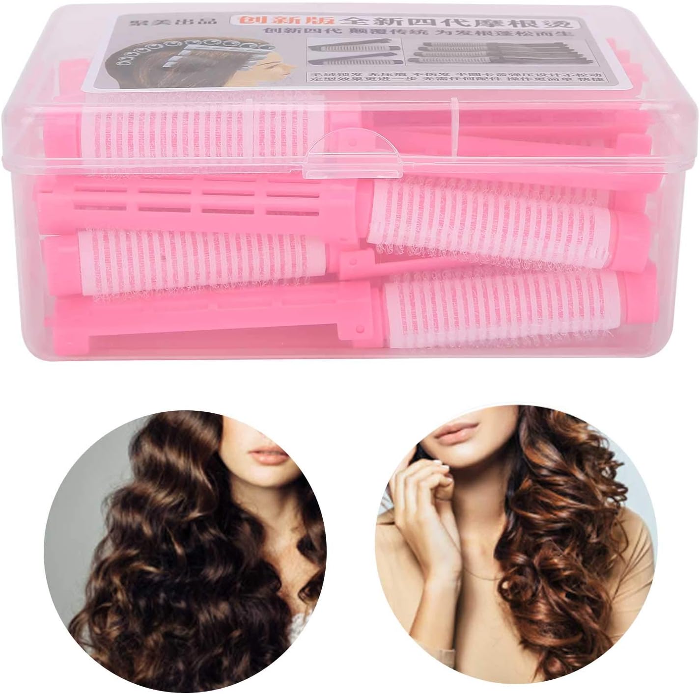 20pcs Hair Sticks, Fluffy Hair Barrel, Hair Curler, Hair Styling Tools Kit for Home Salon (01)