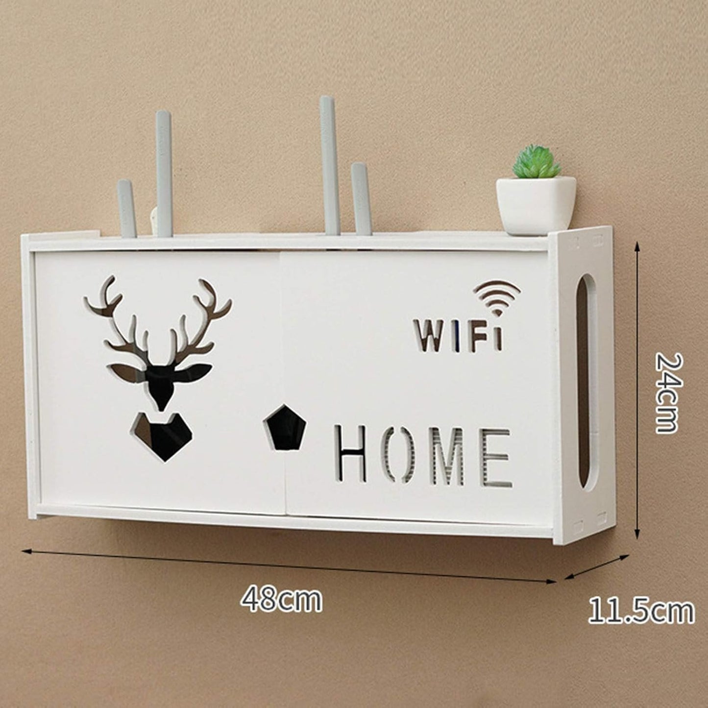 Router Storage Box Shelf-Floating tv Stand Wall Mounted for Storage Bracket Streaming Devices, Media Boxes, Speakers,Cable Boxes,TV Accessoriesand Home Decor,D