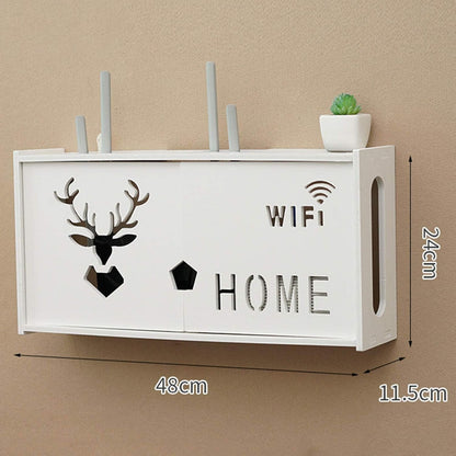 Router Storage Box Shelf-Floating tv Stand Wall Mounted for Storage Bracket Streaming Devices, Media Boxes, Speakers,Cable Boxes,TV Accessoriesand Home Decor,D